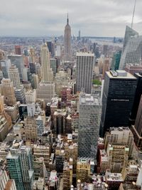 Aerial view of buildings in city