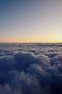 Scenic view of cloudscape against sky during sunset