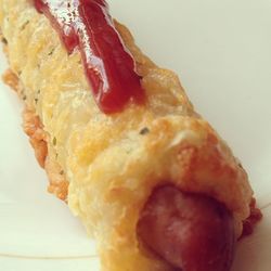 Close-up of served food