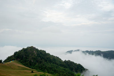 Scenic view of landscape against sky