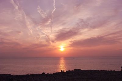 Sunset in the coast of menorca