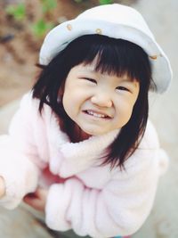 Close-up portrait of a smiling girl