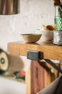 Close-up of food on table