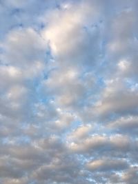 Low angle view of clouds in sky