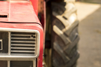 Close-up of vintage car