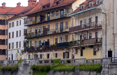 Low angle view of residential building