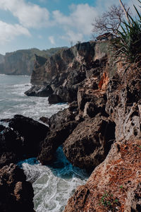 Scenic view of sea against sky