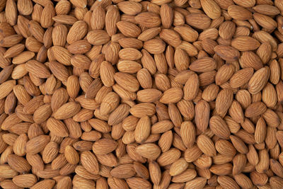 Full frame shot of almonds