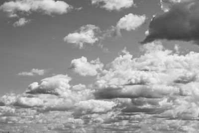 Low angle view of clouds in sky