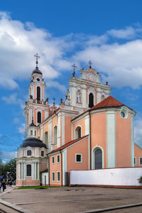 Low angle view of church against sky