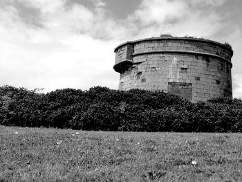 Historic martello tower against sky