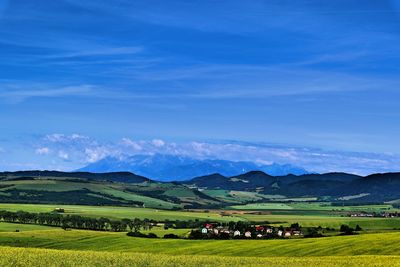 Scenic view of landscape against sky