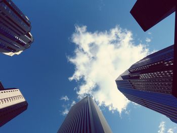 Low angle view of buildings against sky