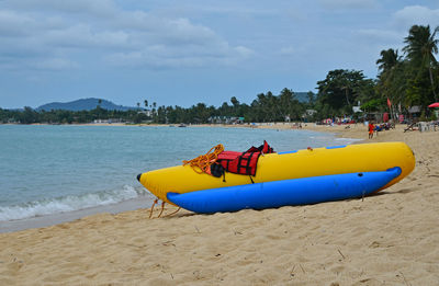 Boats in sea