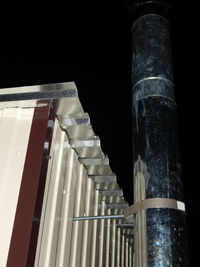 Low angle view of building against sky at night