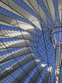 Low angle view of skylight against sky