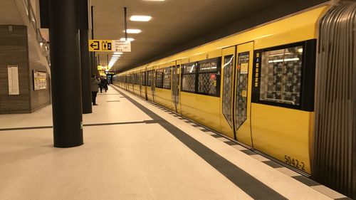 Train at railroad station