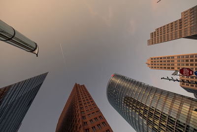 Low angle view of buildings against sky