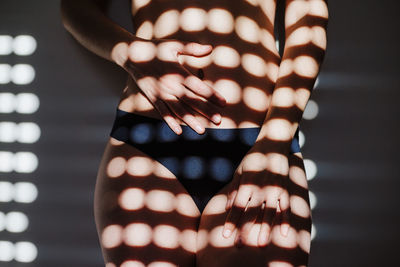 Close-up of woman hand with tattoo