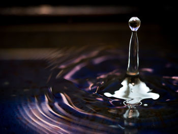 Close-up of water splashing