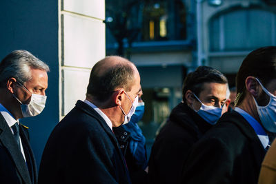 Group of people in the dark