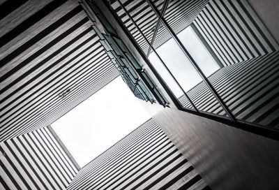 Low angle view of modern buildings against sky