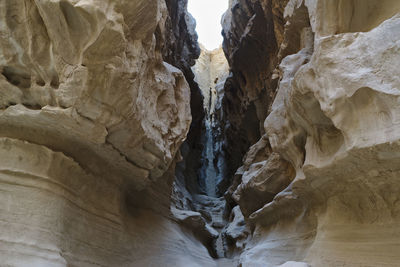 Rock formation in cave