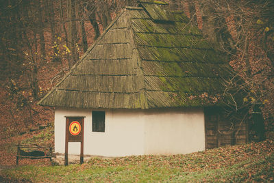 House by trees during autumn