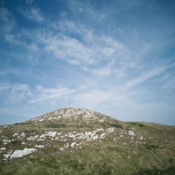 Scenic view of land against sky
