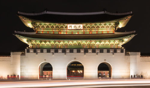 Low angle view of historical building