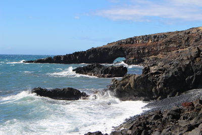 Scenic view of sea against sky