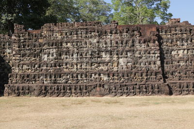 Stone wall of old building