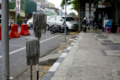 People walking on street in city