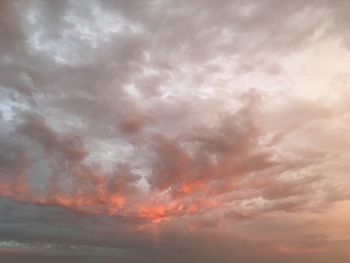 Low angle view of dramatic sky