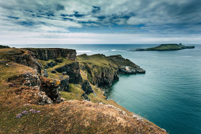 Scenic view of sea against sky