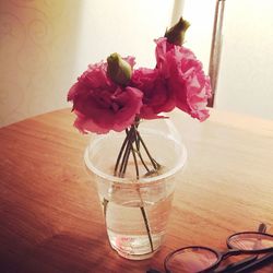 Close-up of vase on table