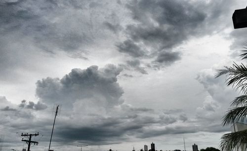 Low angle view of storm clouds in sky