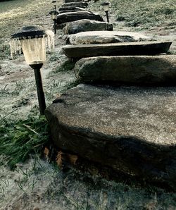 Close-up of stone wall