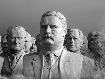 Statue of people in museum