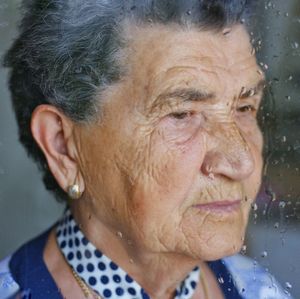 Close-up portrait of a woman