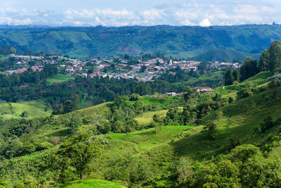 Scenic view of landscape against sky