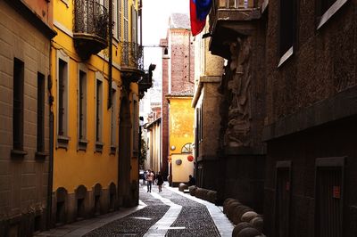 Alley amidst buildings