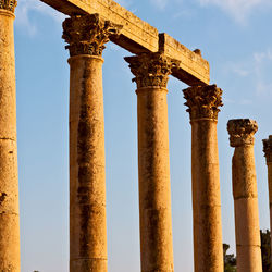 Low angle view of columns