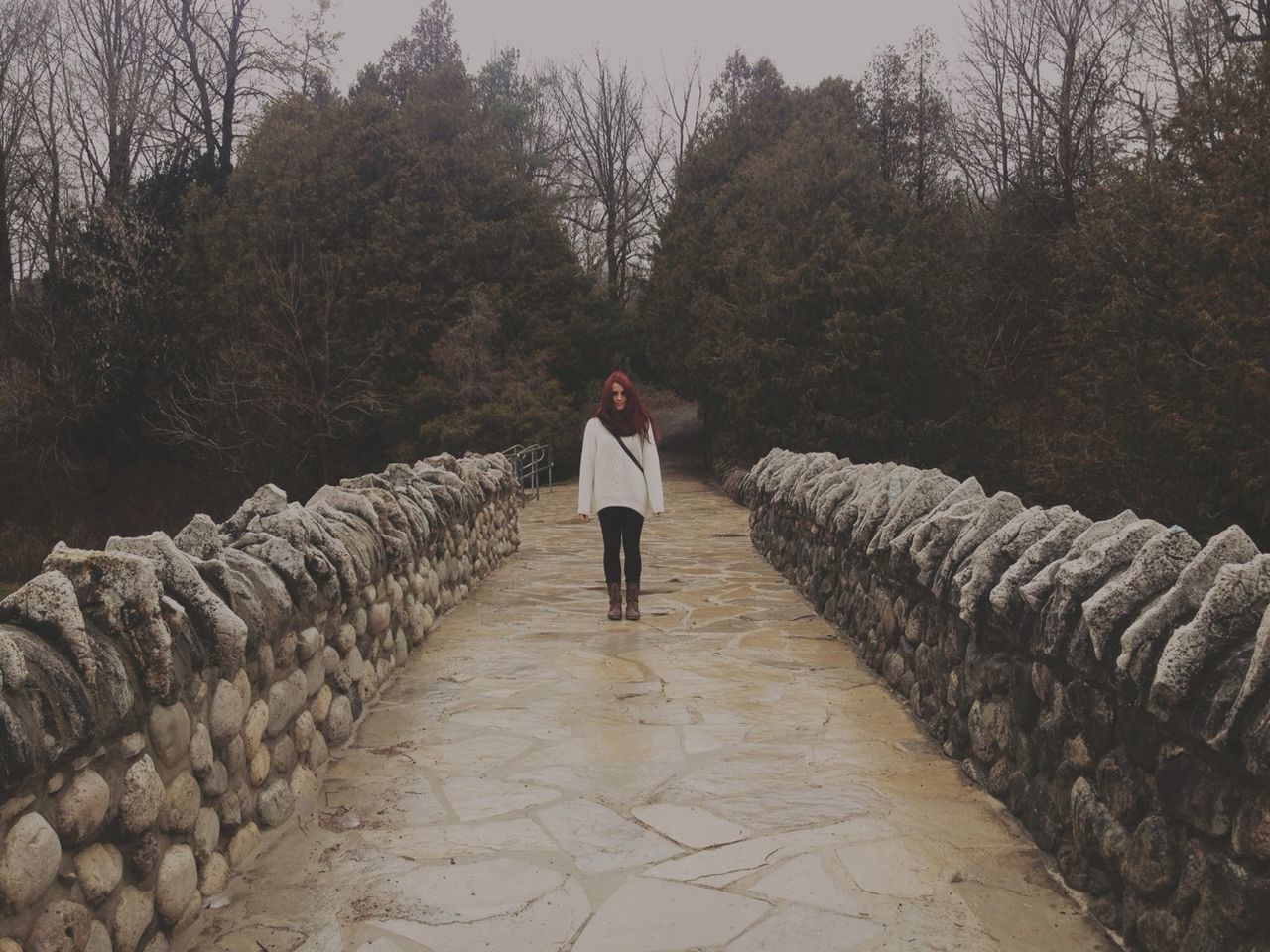 full length, rear view, lifestyles, walking, the way forward, casual clothing, leisure activity, tree, standing, person, footpath, men, diminishing perspective, day, outdoors, walkway, nature, vanishing point