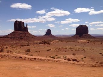 Scenic view of rock formations