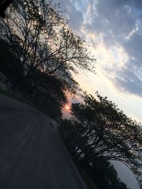 Road at sunset