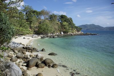 Scenic view of sea against sky