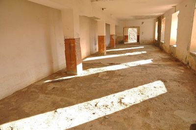 Empty corridor in abandoned building