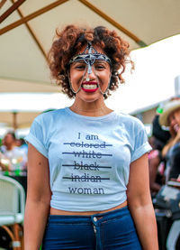 Portrait of a smiling young woman