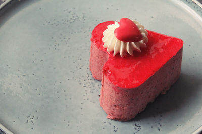 Close-up of cake on plate